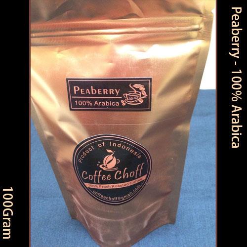 Coffee Choff Peaberry Coffee Arabica Coffee 100g