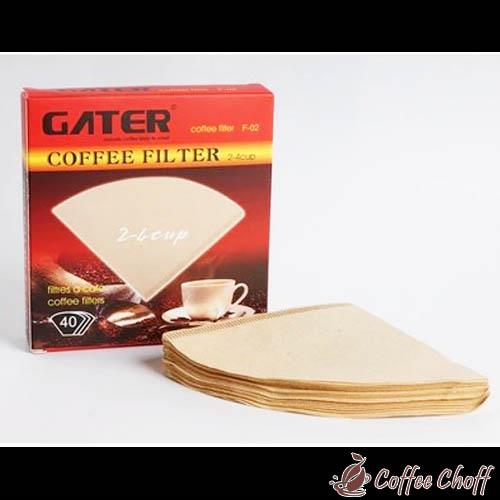 Gater Paper Filter V60 V01 Size 01 Coffee Filter Unbleached Brown 